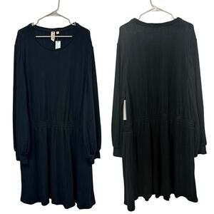 Anthropologie NWT Black Dolan Cressida Sweater Dress Long Sleeve 3X Fall Casual